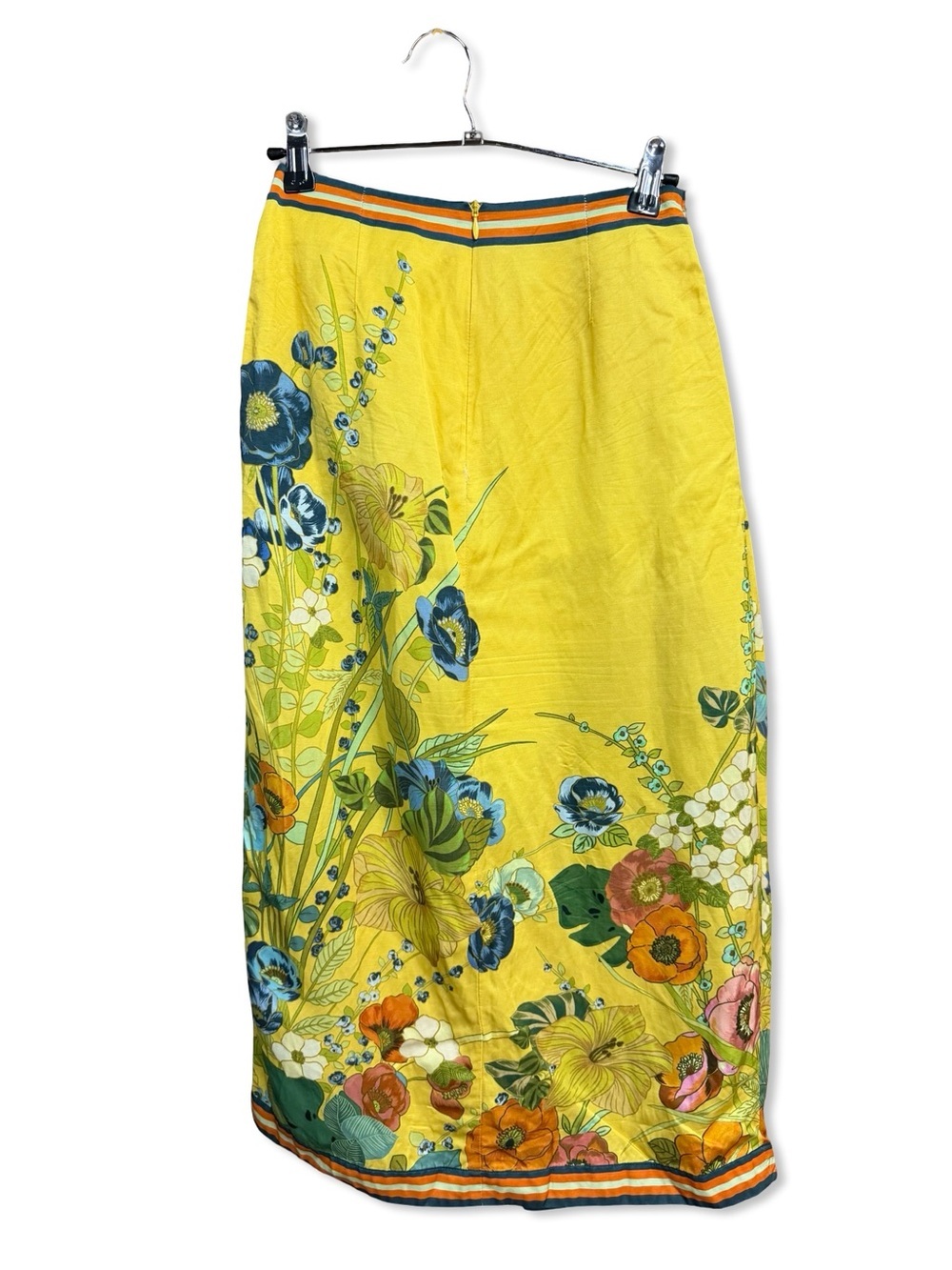 Alemais Cresida Sarong Skirt Yellow Floral Wrap Midi floral Revolve $425 Sz 0 - Picture 8 of 11